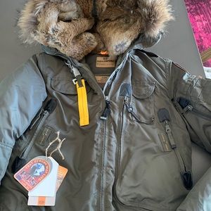 Parajumper gobi bomber coat fur collar